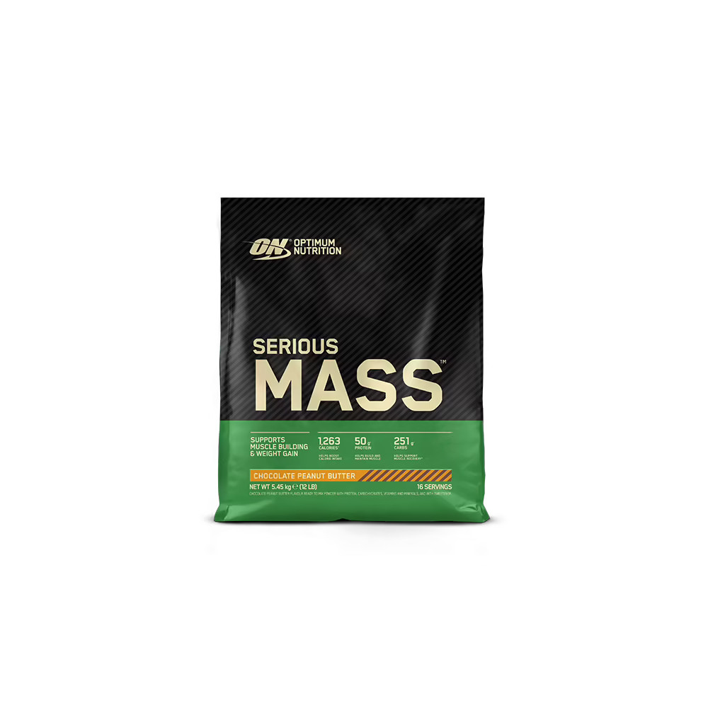 Optimum Nutrition Serious Mass 5,4kg gainer shaker de récupération après musculation