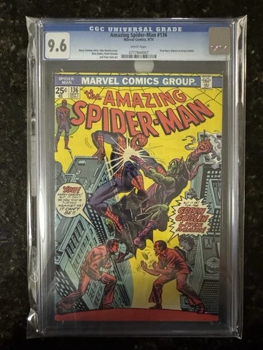 Amazing Spider-Man #136 CGC 9.6 with White Pages 1st Harry Osborn GREEN GOBLIN