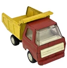 Vintage Tonka Metal Dump Truck Red Yellow 1960s Diecast Construction Toy