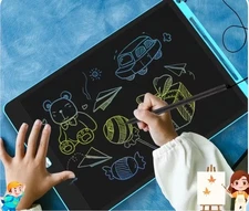 Rechargeable LCD Writing Tablet 9–16" – Interactive Drawing Board with Stylus