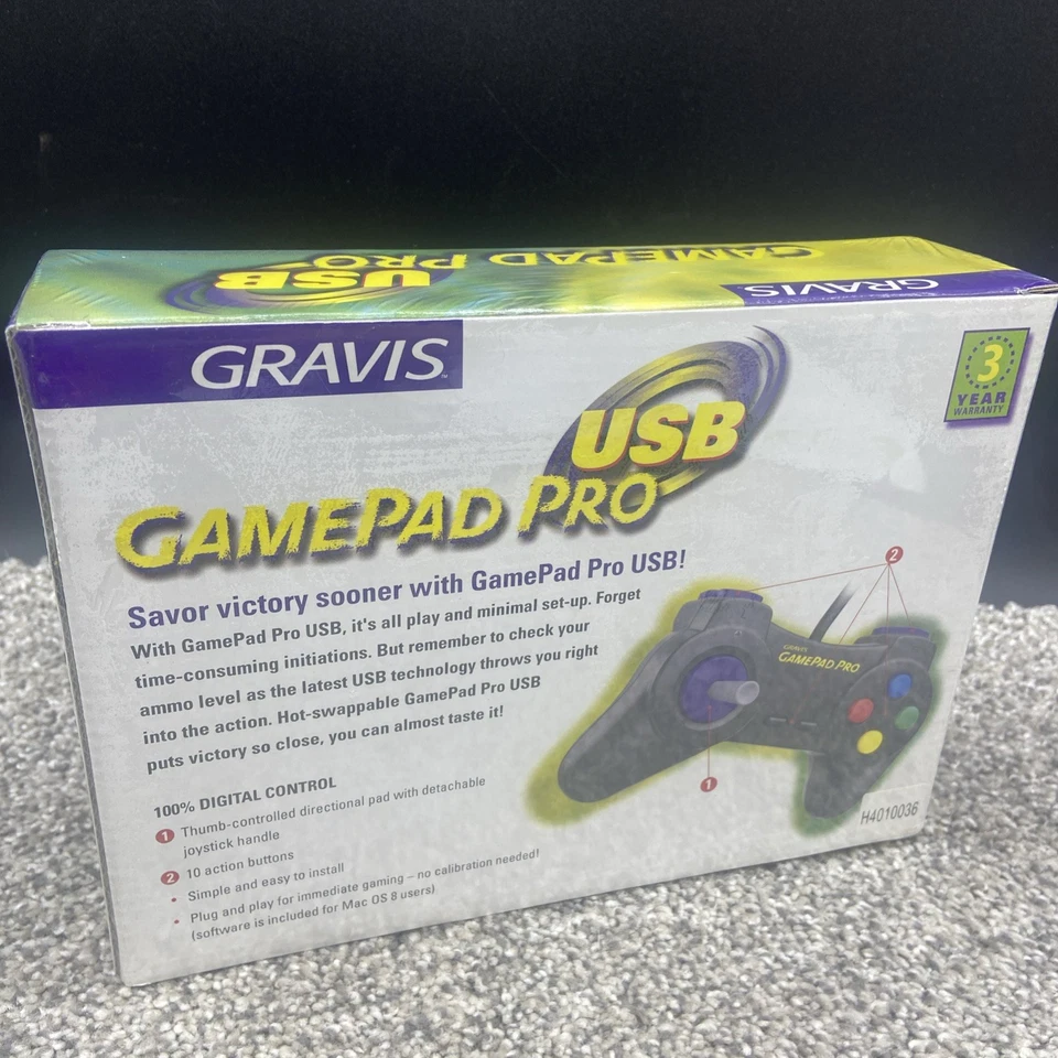 Gravis Gamepad Pro USB Model 42111 - PC / MAC Controller New Sealed - Image 3 of 4