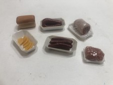 Miniature 1:12 Food Lot  Meat Packages Bread Cheese