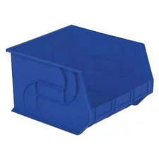 Lewisbins Pb1816-11 Blue Hang & Stack Storage Bin, Plastic, Blue, 11 In H, 16