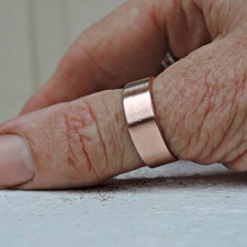 Natural Copper Ring, Band, Adjustable, New, Thumb ring Unisex
