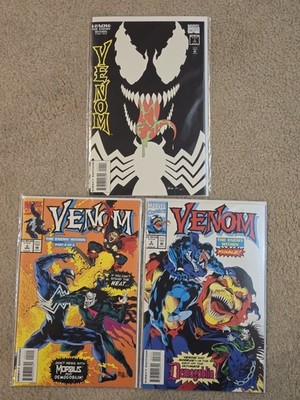 VENOM :The Enemy Within #1-3 Glow In Dark Marvel 1994 Comic Lot NM See Pics 