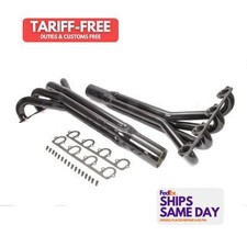 Schoenfeld 6516 Pair Of Bbf Truck Pull Headers 2in Black Steel Performance Part