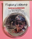 2001 DALE EARNHARDT • American Eagle 1 Troy OZ .999 FINE SILVER Dollar UNC🟡⭐️🏁