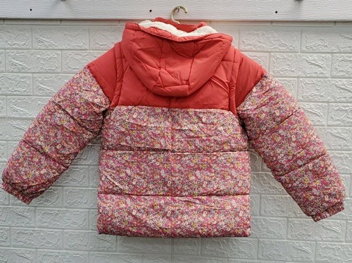 New Boden 2 In 1 Padded Full Zip/Snap Hooded Coat Multicolor Size 13-14 Youth - Picture 3 of 7