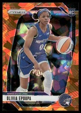 2024 Panini Prizm WNBA Prizms Orange Ice #95 Olivia Epoupa - BSK