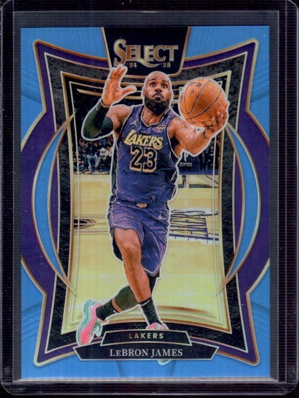 LeBRON JAMES 2024-25 Panini Select Concourse #54 Light Blue Prizm #067/299