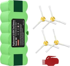 Upgrade 6.4Ah 14.4V Lithium Ion Battery Replacement for iRobot Roomba R3 500