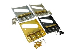 Wilkinson Vintage Telecaster Bridge NO LOGO Compensated Brass Saddles Tele WTB