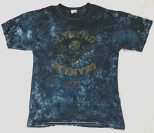 Lynyrd Skynyrd Tie Dye Tshirt Gimme Back My Bullets 1975 Mens L Blue Graphic Tee