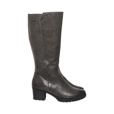 Jana Tex, Stiefel, Größe: 38, Grau, Leder, Damen #DNP