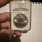 1990 $1 American Silver Eagle NGC MS69 Brown Label