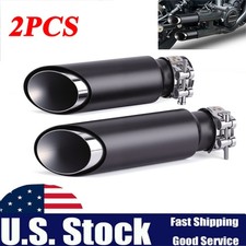 2pcs Shorty Gp Exhaust Slip On Muffler For Indian Scout Sixty Rogue Bobber 15-25