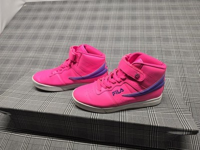 FILA VULC 13 PINK/PURPLE HIGH TOP SNEAKERS SHOES WOMENS SZ 9