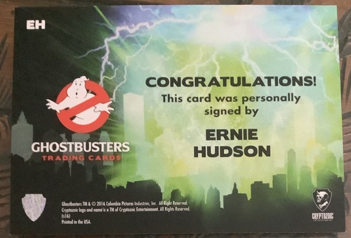 2016 Ghostbusters EH Ernie Hudson Autogrammkarte Winston Zeddemore Kryptozoikum - Bild 2 von 2