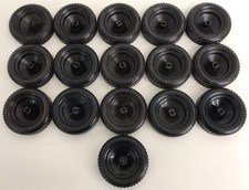 Gilbert Gabriel Erector Set 2 1/2" Black Plastic Chunky Wheel P-17B-801 Lot x 16