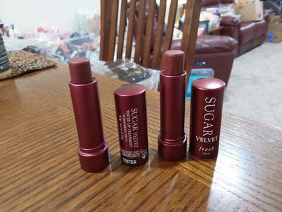 LOT/2 FRESH SUGAR VELVET TINTED LIP TREATMENT FULL SIZE NEW/TESTER!!