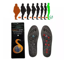 Magnetic Therapy Massage Insole Magnetic Foot Acupoint Women's Size 5-7 BLACK