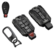 Zinc Alloy Key Fob Cover for 2008-2018 Dodge Ram 1500 2500 3500