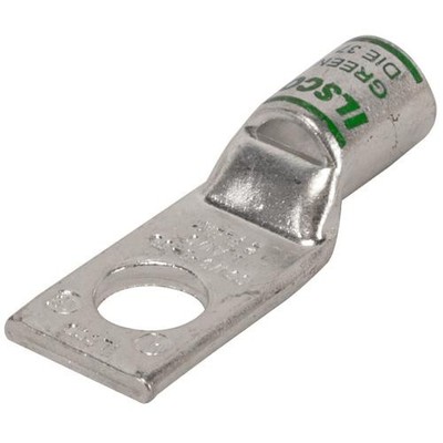 CSWS-1-38-2PK, Copper Compression Lugs, Standard barrel, 1-hole, w/sight ho