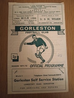 11.09.1971 Gorleston v Stowmarket Eastern Counties League