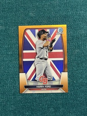 2023 Bowman Chrome - Harry Ford /25 Orange Great Britain Flag 