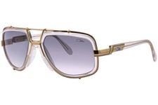 Cazal Legends Men's 656/3 656 065 Shiny/Matte Gold/Crystal Pilot Sunglasses 60mm