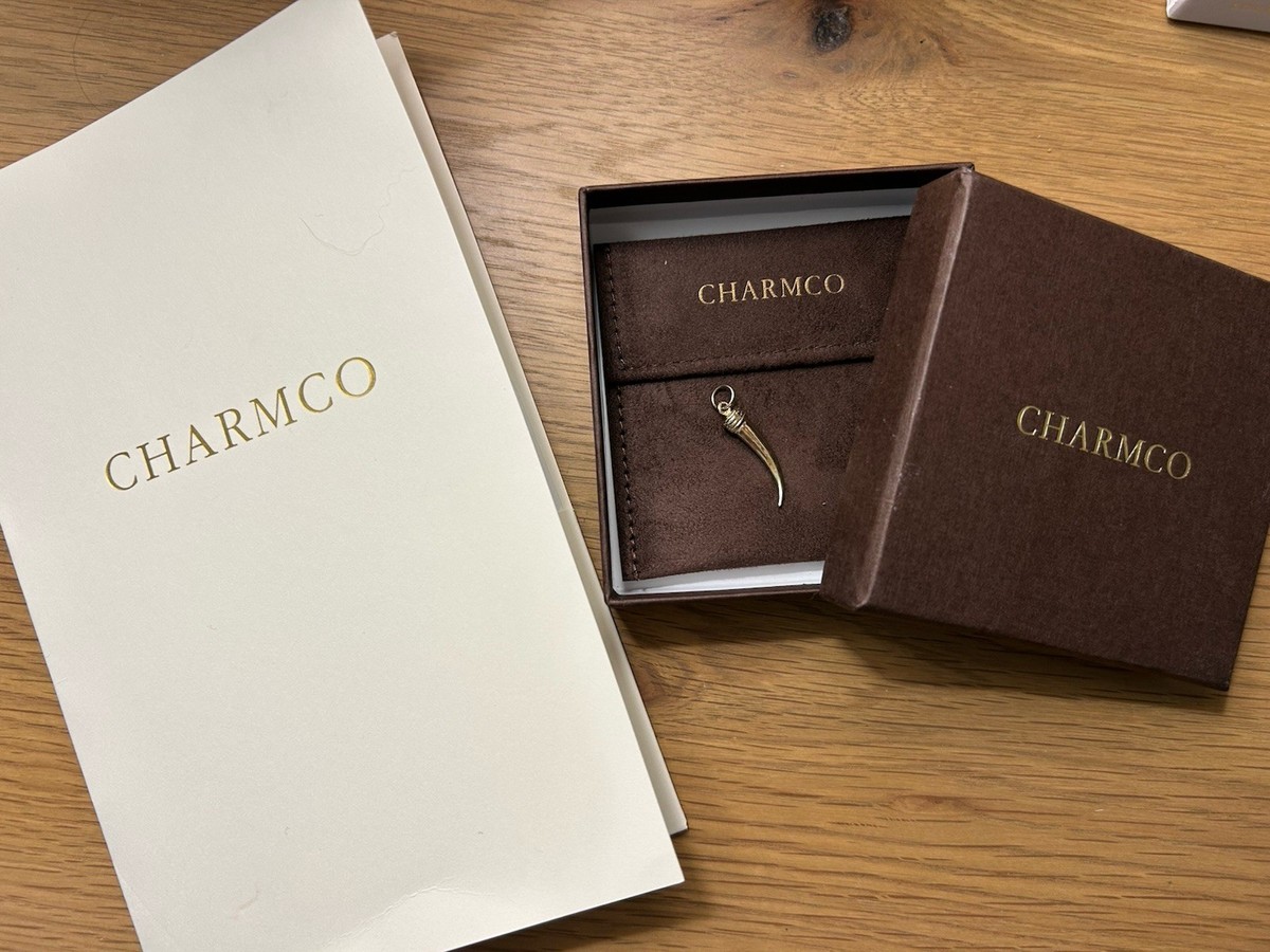 Charmco 14K Solid Yellow Gold Horn Charm View 2