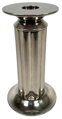 1984 Swid Powell Robert AM Stern Century Italy Column Silver Bronze Candlestick