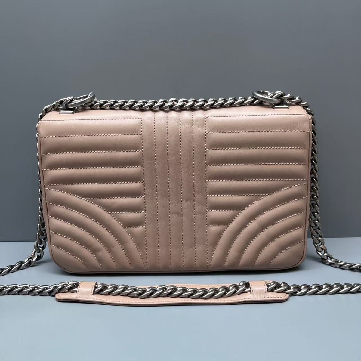 Authentic Prada Diagramme Quilted Leather Chain Bag pink | eBay