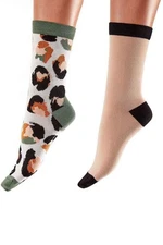 Pretty Polly Animal Pattern Bamboo Socks 2PP EYE1