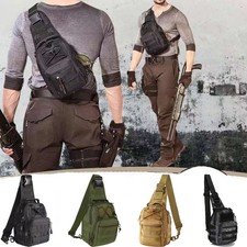 Mens Backpack Tactical Sling Shoulder Bag Travel Chest Pack Outdoor Hiking