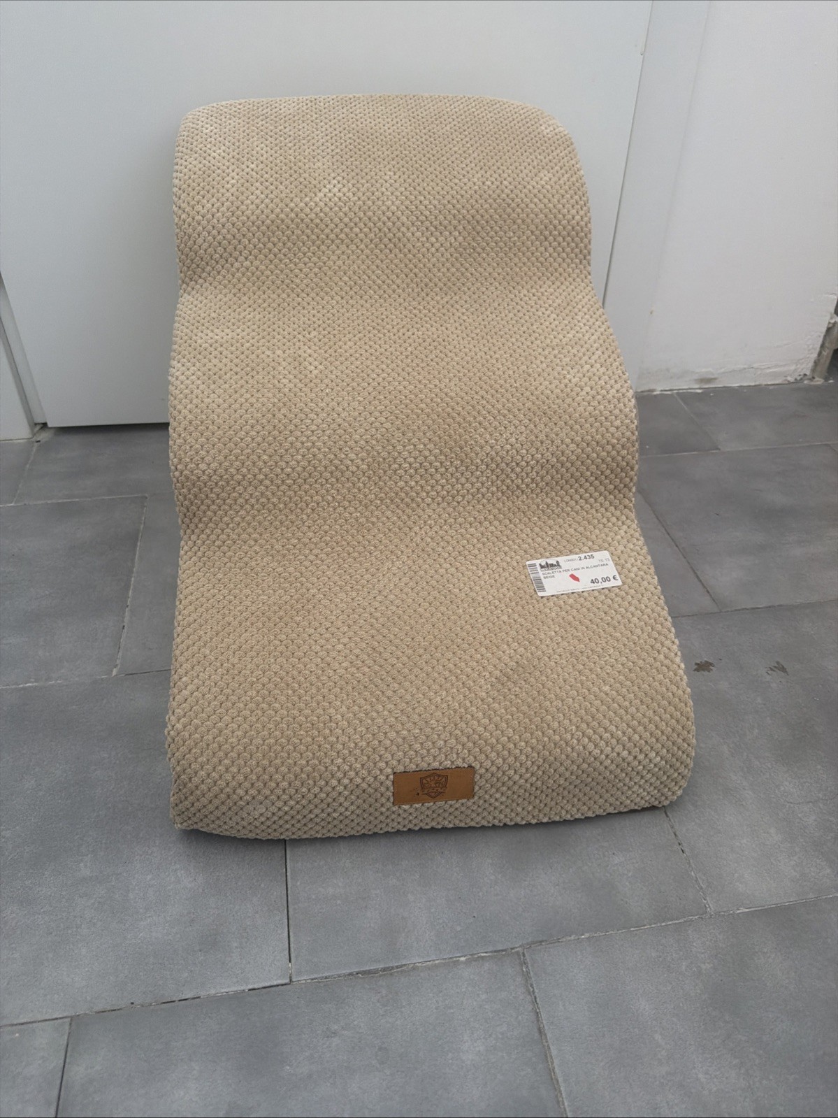 Scaletta Per Cani In Alcantara Beige H40 P57 B40