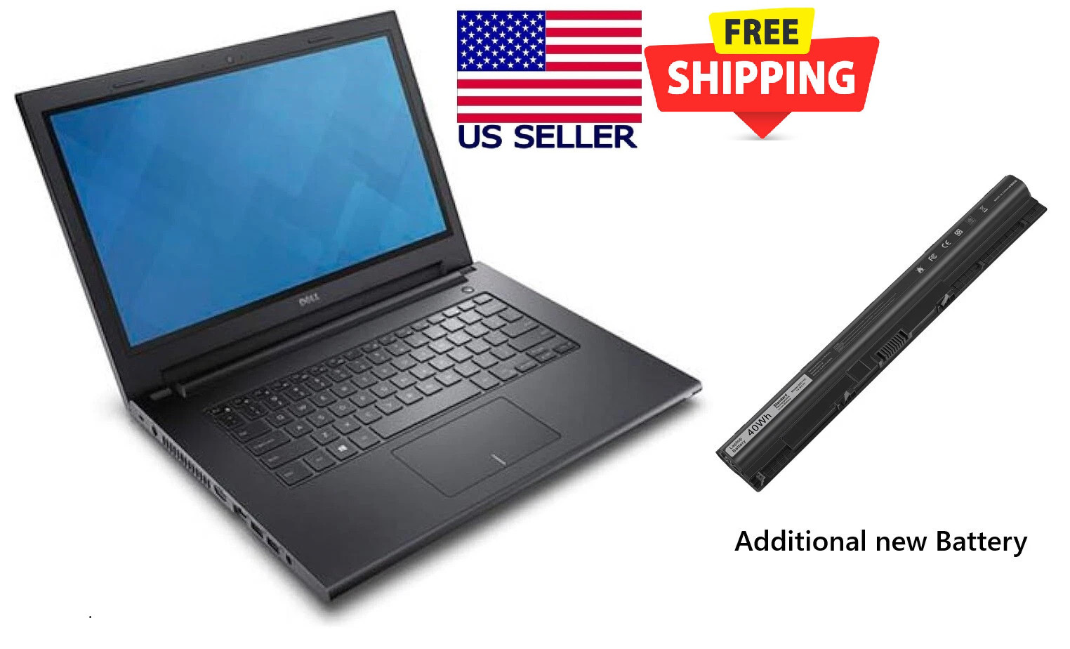 Dell Inspiron 3451 14" Laptop Intel Celeron N2840, 2GB RAM, 500 GB HDD, Win 8