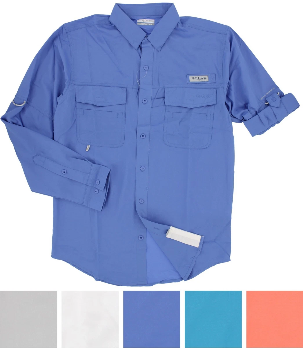 T-shirt Columbia PFG Omni-Shade Homme, Taille S, Gris, Manches Longues, Occasion