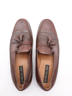 Mezlan Nicholas Tassel Loafers Men\'s 13 M Brown Leather Slip On Classic Shoes Mezlan Nicholas Tassel Loafers Men main image 2