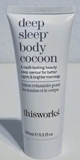 NEW! ThisWorks - Deep Sleep Body Cocoon - Nighttime Lotion - 3.3 FL OZ - SEALED