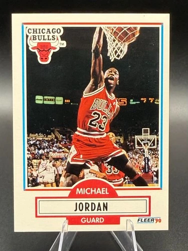 Michael Jordan 1990-91 Fleer Basketball Card #26 Chicago Bulls - 767