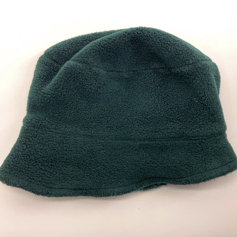 Vintage LL Bean Green Fleece Winter Bucket Cap S-M High Pile interior