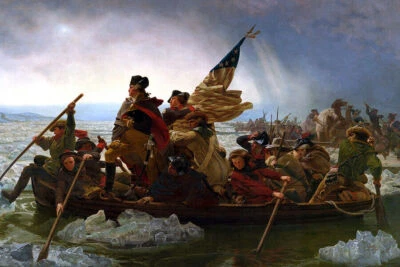 George Washington crosses the Delaware Art Poster 30X20" 1776 From USA