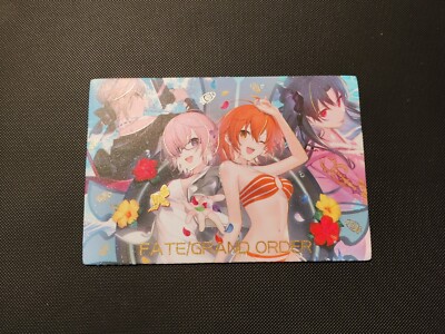 Mash Ishtar Fate Grand Order Goddess Story Peach Party Rare Folding Anime Card