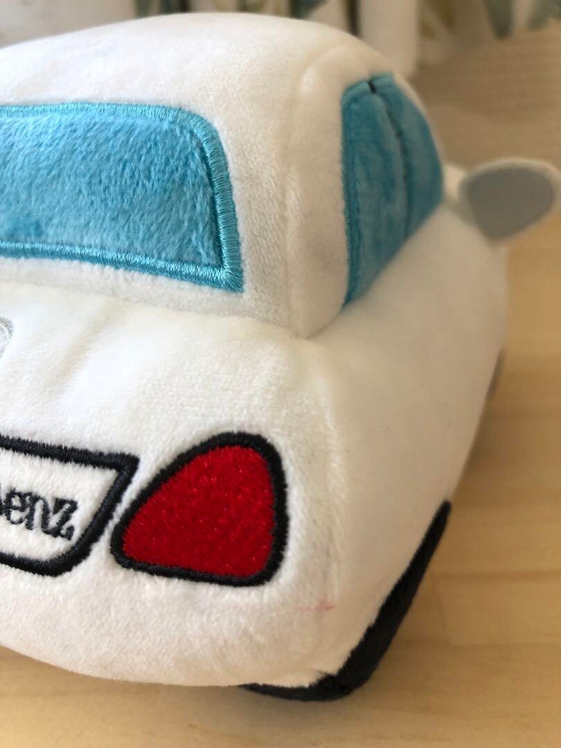 Mercedes Benz Plush toy car mascot character white novelty