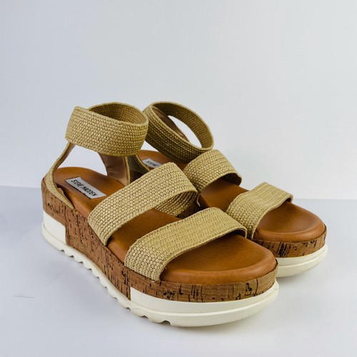Steve Madden Bandi Khaki White Cork 