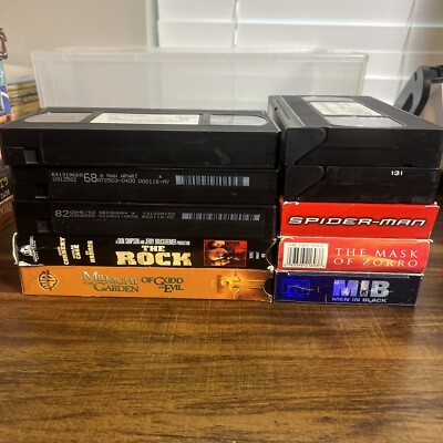 VHS Lot Of 10 Adventure/Scifi/Fantasy Spider-Man Fifth Element Men In Black +++
