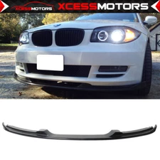 Fits 07-11 BMW E82 128i H Style Front Bumper Lip Spoiler Splitter Unpainted PU