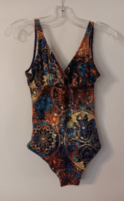 Maryssil Multi Color Plus Size 48-50 One Piece Brazilian Swimwear
