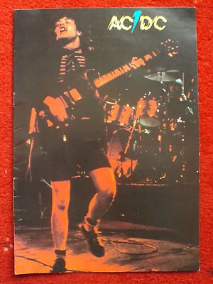 ACDC RARE 1978 POWERAGE TOUR PROGRAMME BON SCOTT ANGUS MALCOLM YOUNG PHIL RUDD